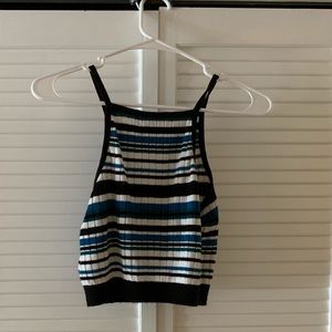 CUTE, STRIPED CROP TOP